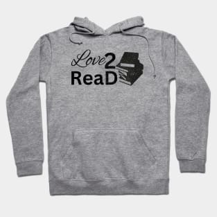 Love 2 Read Black Book Hoodie